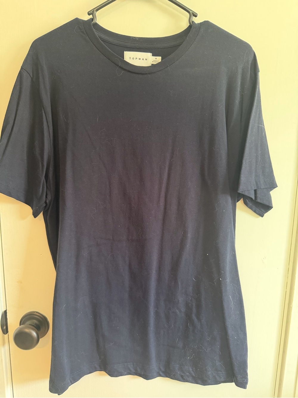 Topman Navy Short Sleeve Crew Neck T-Shirt